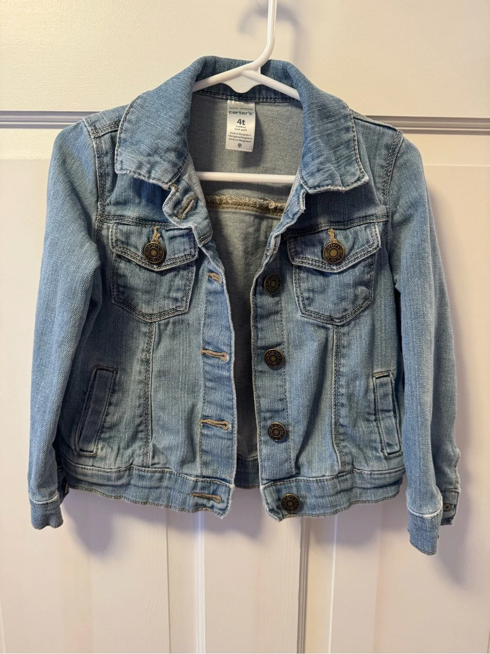 Carter's Light Wash Denim Jean Jacket in Blue